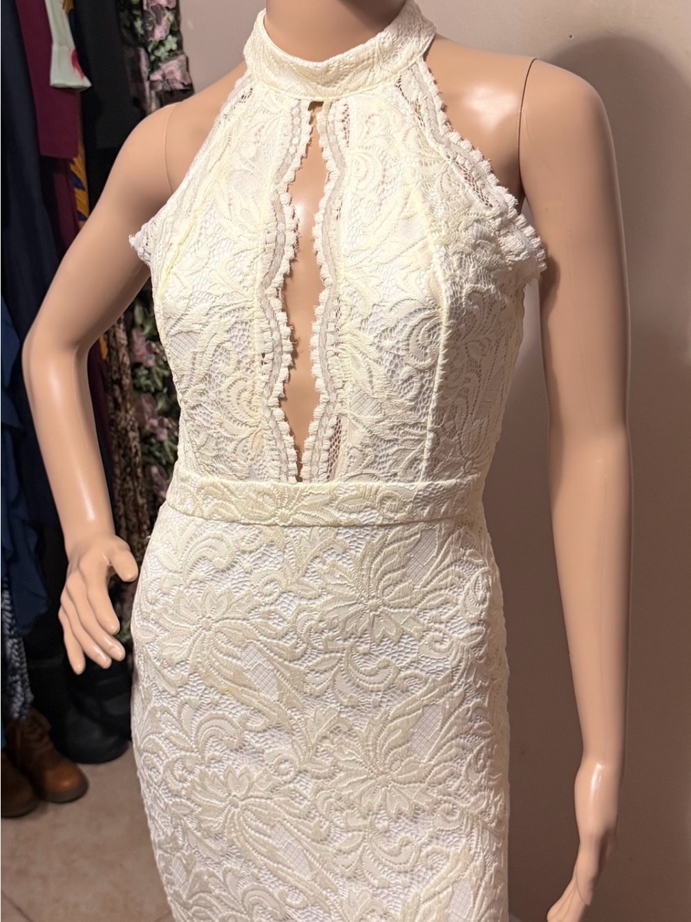 MADRAG All-over Lace Bodycon Dress